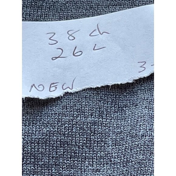 Lord & Taylor extra fine merino wool classic sweater dark grey - Picture 8 of 8